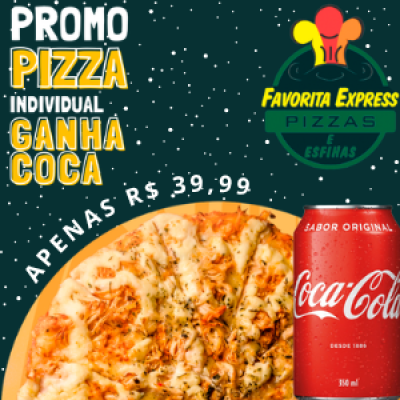 1 PIZZA PEQUENA + COCA COLA LATA
